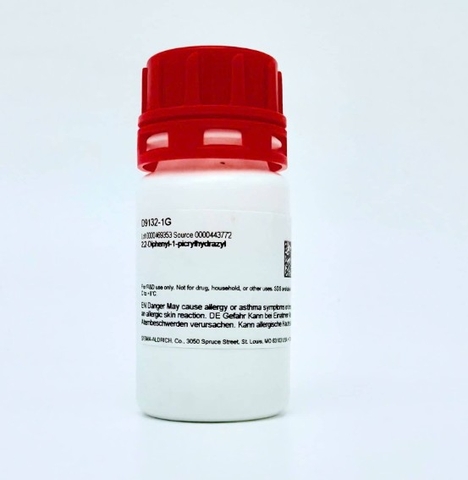 Chất thử thí nghiệm: 2,2-Diphenyl-1-picrylhydrazyl (DPPH 95%; Cas 1898-66-4)