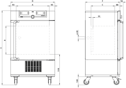 Tủ vi khí hậu 108L loại ICH110, Hãng Memmert/Đức