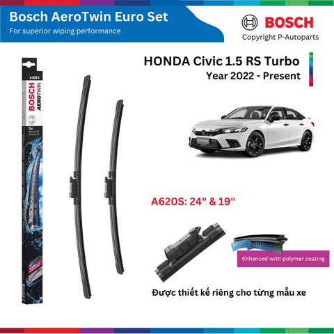 Bộ gạt mưa BOSCH AeroTwin Euro Set S 24