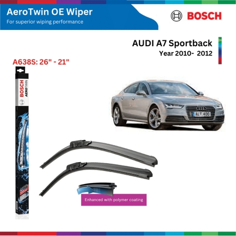 Bộ gạt mưa BOSCH AeroTwin Euro Set A638S 26