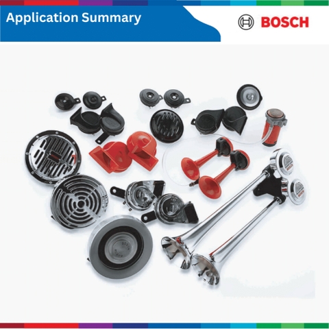 Bộ còi sên BOSCH 12V Evolution 1 giắc 0986AH0217, phù hợp nhiều loại xe ô tô