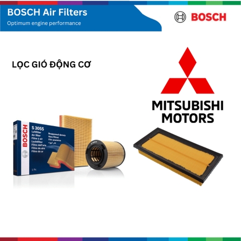 Lọc gió động cơ BOSCH Air Filter, MITSUBISHI Attrage Mirage Triton Pajero Sport, phụ tùng Bosch