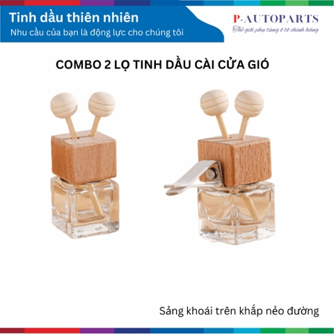 Lọ tinh dầu cài cửa gió ô tô, tinh dầu gỗ tự nhiên Hoàng Đàn - Tuyết Tùng
