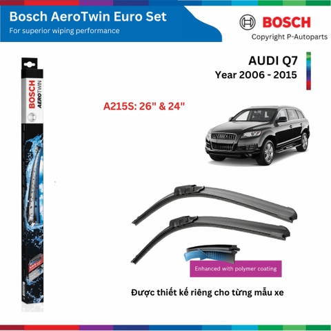Bộ gạt mưa BOSCH AeroTwin Euro Set A215S 26