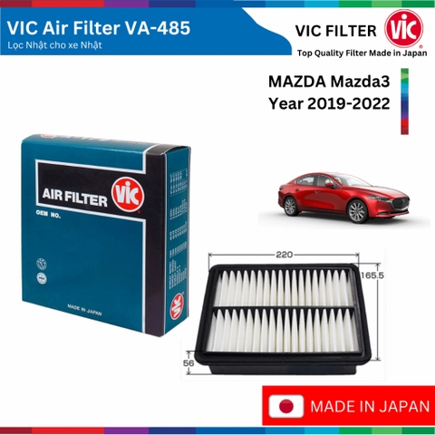 Lọc gió động cơ VIC Air Filter, MAZDA 3 đời xe 2019 đến 2022