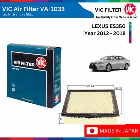 Lọc gió động cơ VIC Air Filter, LEXUS ES350 đời xe 2012 đến 2018