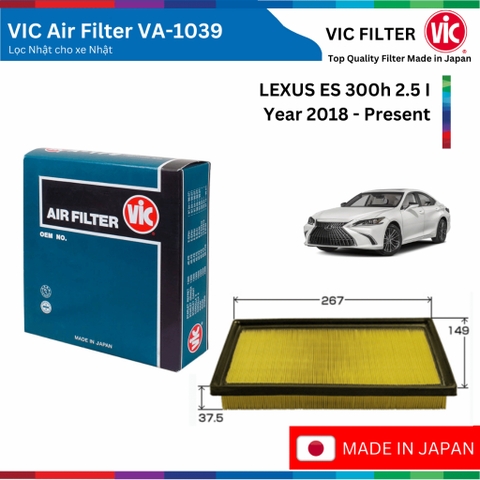 Lọc gió động cơ VIC Air Filter,  LEXUS ES 300h 2.5 I đời xe 2018 đến nay