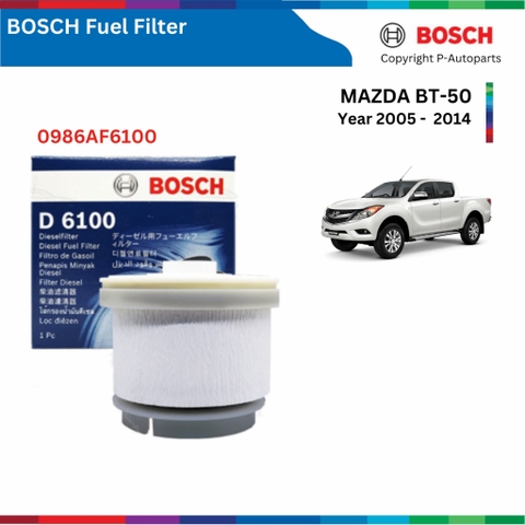 Bộ lọc nhiên liệu BOSCH Fuel Filter, MAZDA BT-50 đời xe 2005 đến 2014