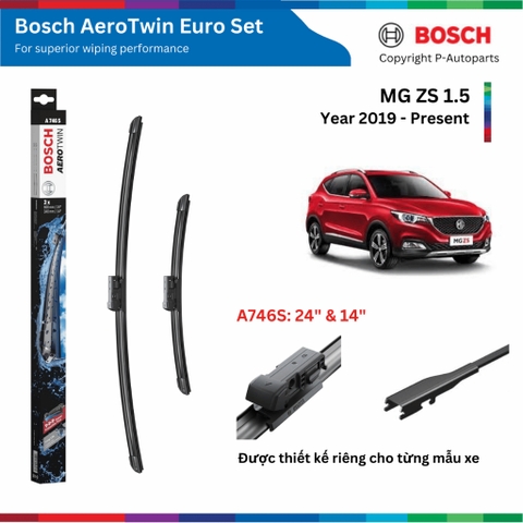 Bộ gạt mưa BOSCH AeroTwin Euro Set A746S 24