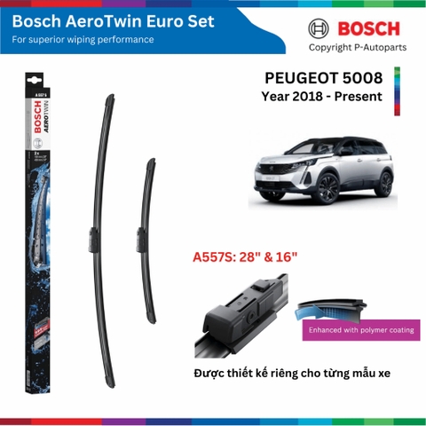 Bộ gạt mưa BOSCH AeroTwin OE Set A557S 28
