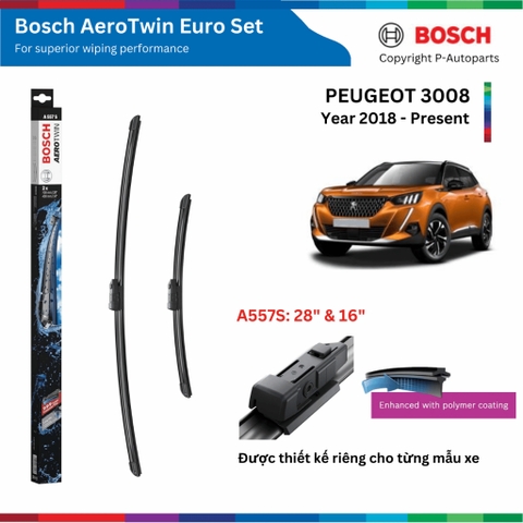 Bộ gạt mưa BOSCH AeroTwin Euro Set A557S 28