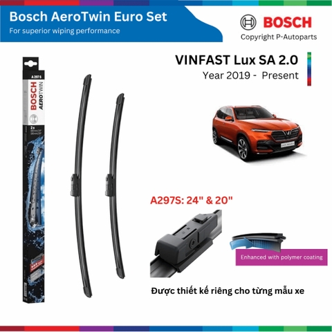 Bộ gạt mưa Bosch Aerotwin Euro Set A297S 24