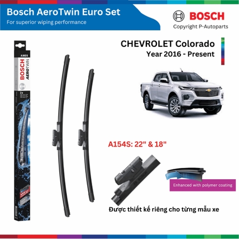 Bộ gạt mưa BOSCH AeroTwin Euro Set A154S 22