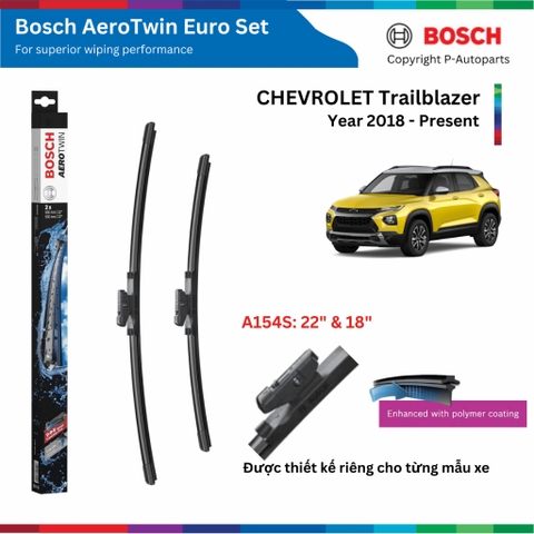 Bộ gạt mưa BOSCH AeroTwin Euro Set A154S 22
