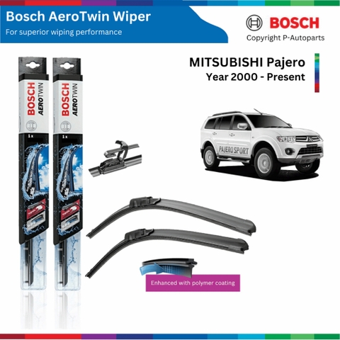 Bộ gạt mưa BOSCH AeroTwin xe MITSUBISHI Pajero đời xe 2000 đến nay