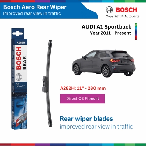 Gạt mưa sau BOSCH Aero Rear xe AUDI A1 Sport đời xe 2011 đến nay
