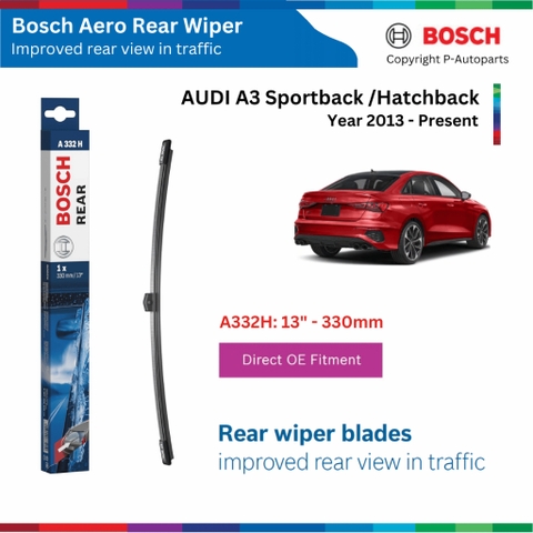 Gạt mưa sau xe AUDI A3 BOSCH Aero Rear A332H 13