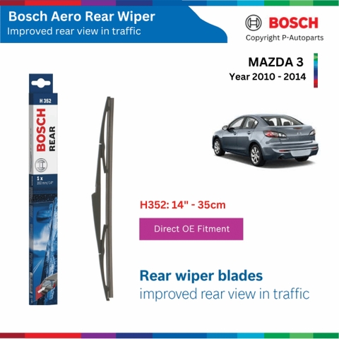 Gạt mưa sau BOSCH Rear H290 H352 xe MAZDA 3 đời xe 2010 đến nay