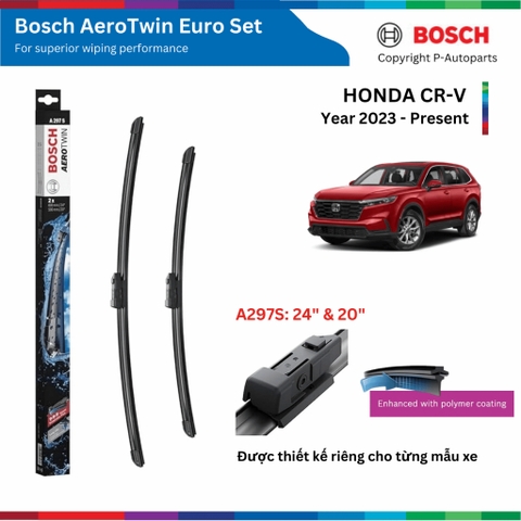 Bộ gạt mưa BOSCH AeroTwin Euro Set A297S 24