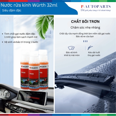 Nước rửa kính ô tô Wurth đậm đặc. thương hiệu Đức