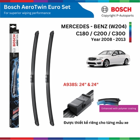 Bộ gạt mưa BOSCH AeroTwin Euro Set 22