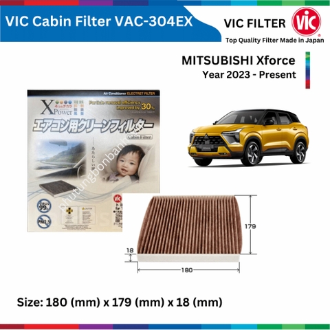 Lọc gió điều hòa VIC Cabin Filter EX MITSUBISHI Xforce đời xe 2023 đến nay Lọc bụi mịn PM2.5