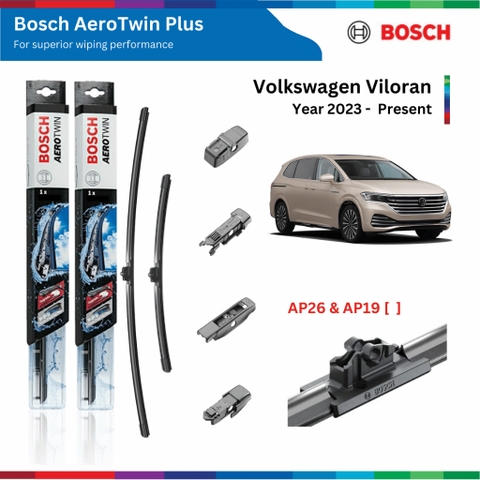 Bộ gạt mưa xe VOLKSWAGEN Viloran đời 2023 đến nay BOSCH AeroTwin Plus 26
