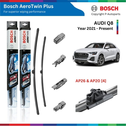 Bộ gạt mưa BOSCH AeroTwin Plus xe AUDI Q8 đời xe 2021 đến nay