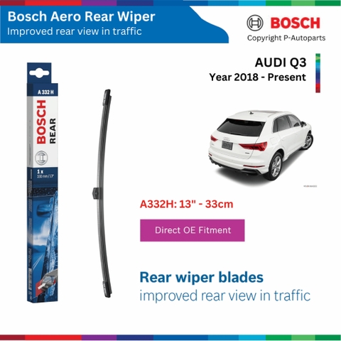 Gạt mưa sau BOSCH Rear A332H xe AUDI Q3 đời 2018 đến nay