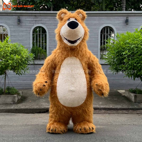 Mascot Hơi Gấu Masha