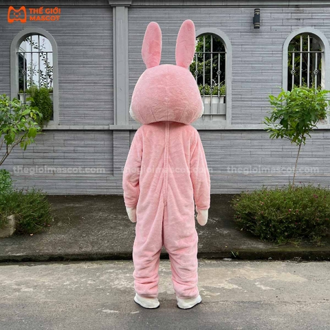 Mascot Thỏ Mẫu 1 Màu Hồng