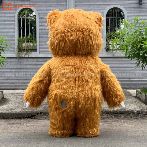 Mascot Hơi Gấu Lòi Mắt