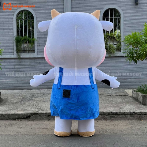 Mascot Hơi Bò Sữa Mẫu 2