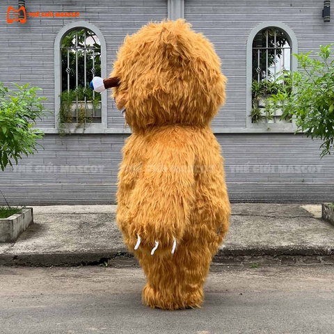 Mascot Hơi Gấu Lòi Mắt
