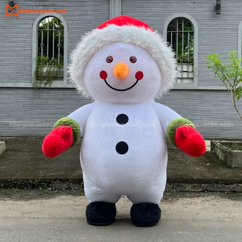 Mascot Hơi Người Tuyết Mẫu 1