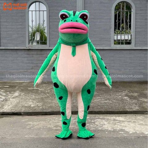 Mascot Ếch Môi Hồng