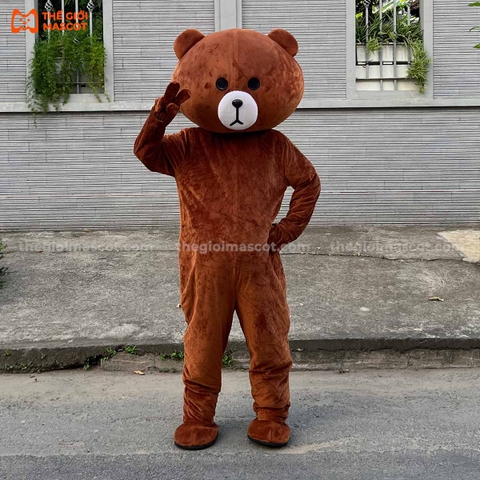 Mascot Gấu Brown