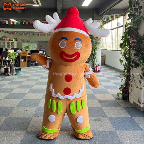 Mascot Hơi Bánh Quy Gừng
