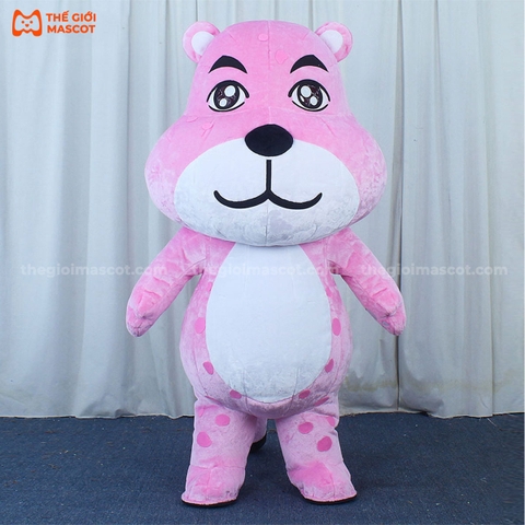 Mascot Hơi Báo Hồng Nam