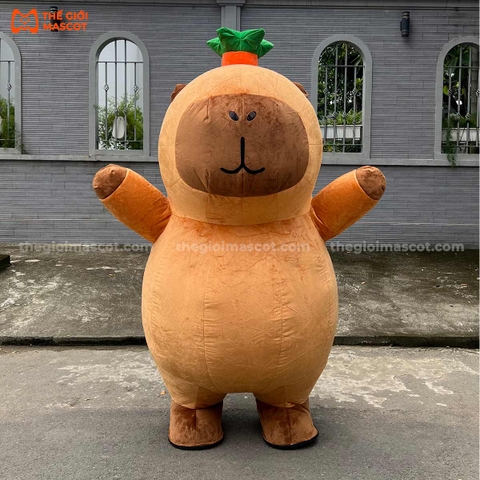 Mascot Hơi Capybara Đội Quả