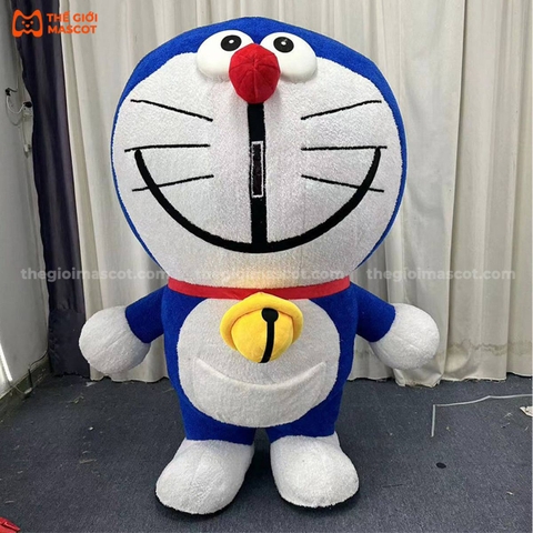 Mascot Hơi Doraemon Màu Xanh