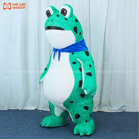 Mascot Hơi Ếch Xanh