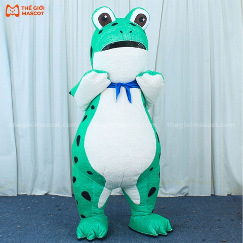 Mascot Hơi Ếch Xanh
