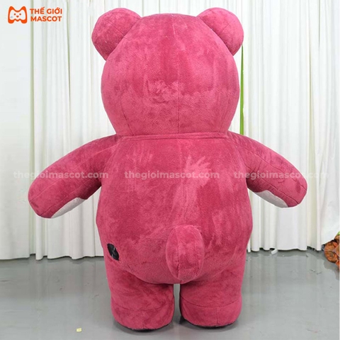 Mascot Hơi Gấu Dâu Lotso