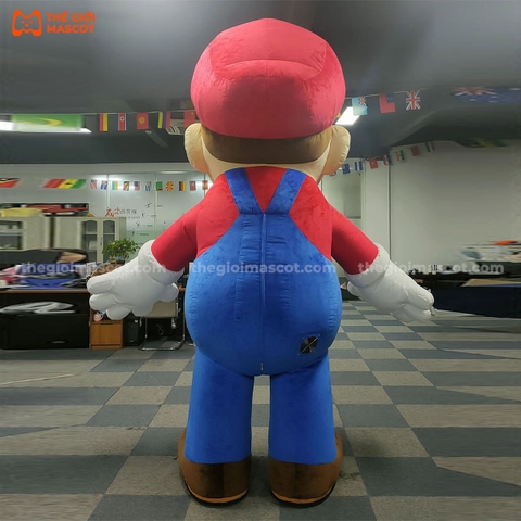 Mascot Hơi Mario Mũ Đỏ