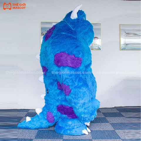 Mascot Hơi Quái Vật James Màu Xanh
