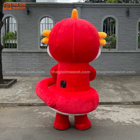 Mascot Hơi Rắn Mẫu 3 Màu Đỏ