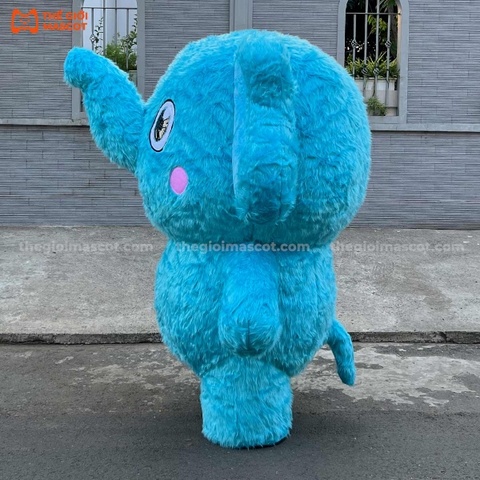 Mascot Hơi Voi Xanh