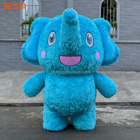 Mascot Hơi Voi Xanh
