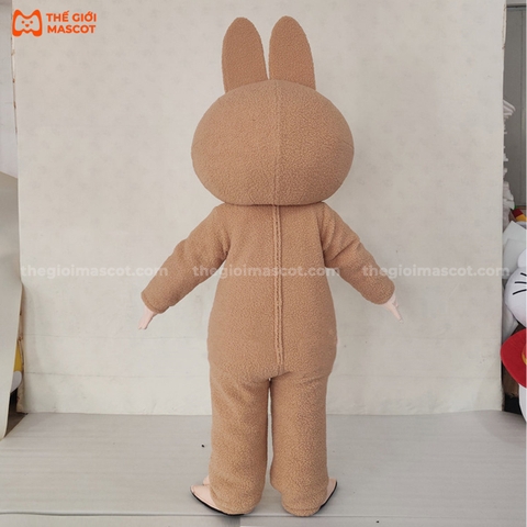 Mascot Labubu Màu Kaki
